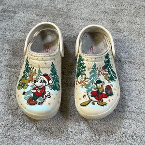 Disney Parks 2022 Christmas Mickey Mouse Donald Duck Adult Clogs Crocs